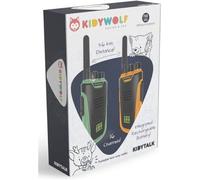 Kidywolf Paire de talkie-walkies KIDYTALK vert et jaune