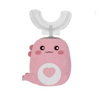Kidzly - Brosse à Dents Électrique en Forme de U pour Enfants(Rosa(6-12 Jahre))