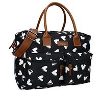 Kidzroom Sac à Langer Blanc et Noir - 17 L - Avec Porte-Bouteille et Tapis à Langer