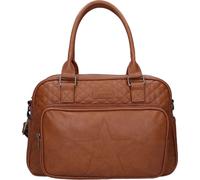 Kidzroom Sac à langer en cuir - Grand sac pour bébé avec matelas à langer & beaucoup d'espace de rangement Marron
