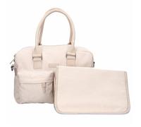 Kidzroom Sac à langer en velours côtelé avec matelas nomade beige 28 x 40 cm