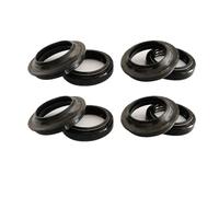 KiedvE Joint d'étanchéité Anti-poussière for Amortisseur de Fourche Avant 33 x 45 x 8/10 for FES125 SH 125(4pc Seal 4pc Cover)
