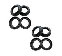 KiedvE Joint d'étanchéité Anti-poussière for Fourche d'amortisseur Avant 35 x 48 x 11 mm, for GSX400 GS400X/B GN400 GS450L/T GT500 1976-1988(4pc Seal 4pc Cover)