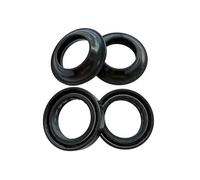 KiedvE Joint d'étanchéité Anti-poussière for Fourche d'amortisseur Avant 35 x 48 x 11 mm, for GSX400 GS400X/B GN400 GS450L/T GT500 1976-1988(2pc Seal 2pc Cover)