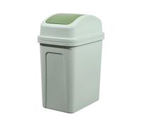Kielsjajd Poubelle Cuisine, Poubelle Salle Bain, Plastique Bacs à Ordures De Cuisine, 34x25x17cm rectangulaire vec Couvercle Basculant Pour Camping/Voiture/Salle de bain/Bureau (Vert)