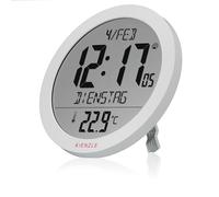 Kienzle Horloge Murale et de Table Radio-pilotée température 16,8 cm Heure DCF Date 2 alarmes répétition Blanche