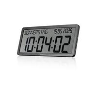 KIENZLE Horloge murale radio-pilotée avec affichage de la date anthracite