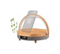 KIENZLE Réveil LED avec haut-parleur Bluetooth et station de charge sans fil