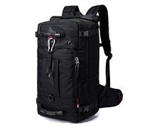 Kiepoar Sac à Dos de Randonnée 40L pour Outdoor Sport Voyage Fitness Trekking, 3 en 1 comme Sac à Dos, Sac à Bandoulière Crossbody Sac à Main, Gros Sac Imperméable Multipoches Anti-vol avec Serrure