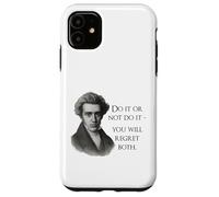 Kierkegaard Citation Do it Or Not Philosopher Meme Coque pour iPhone 11