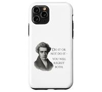 Kierkegaard Citation Do it Or Not Philosopher Meme Coque pour iPhone 11 Pro