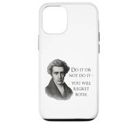 Kierkegaard Citation Do it Or Not Philosopher Meme Coque pour iPhone 12/12 Pro