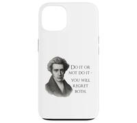 Kierkegaard Citation Do it Or Not Philosopher Meme Coque pour iPhone 13