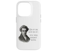Kierkegaard Citation Do it Or Not Philosopher Meme Coque pour iPhone 14 Pro
