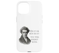 Kierkegaard Citation Do it Or Not Philosopher Meme Coque pour iPhone 15