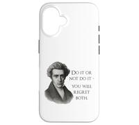 Kierkegaard Citation Do it Or Not Philosopher Meme Coque pour iPhone 16