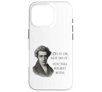 Kierkegaard Citation Do it Or Not Philosopher Meme Coque pour iPhone 16 Pro