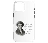 Kierkegaard Citation Do it Or Not Philosopher Meme Coque pour iPhone 16 Pro Max