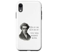 Kierkegaard Citation Do it Or Not Philosopher Meme Coque pour iPhone XR