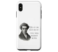 Kierkegaard Citation Do it Or Not Philosopher Meme Coque pour iPhone XS Max