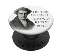 Kierkegaard Citation Do it Or Not Philosopher Meme PopSockets PopGrip Adhésif