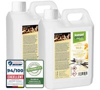 KieselGreen Bioéthanol 10 Litres avec Parfum pour Cheminée à l'éthanol - Bioéthanol comme Parfum d'ambiance - Parfum pour Cheminée à l'éthanol Bio intérieur ou feu de Table au Bioéthanol