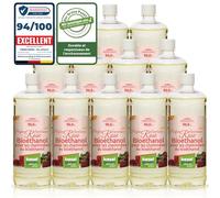 KieselGreen Bioéthanol 12 x 1 Litre avec Parfum pour Cheminée à l'éthanol - Bioéthanol comme Parfum d'ambiance - Parfum pour Cheminée à l'éthanol Bio intérieur ou feu de Table au Bioéthanol