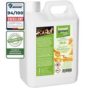 KieselGreen Bioéthanol 5 Litres avec Parfum pour Cheminée à l'éthanol - Bioéthanol comme Parfum d'ambiance - Parfum pour Cheminée à l'éthanol Bio intérieur ou feu de Table au Bioéthanol