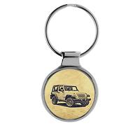 KIESENBERG 3D Porte-clés Cadeau pour Jeep Wrangler JK Fan A-5487