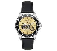 KIESENBERG Montre Homme Cadeau pour Harley Davidson Heritage Softail Classic 2017 Moto Fan Quartz Analogique Bracelet en Cuir Montre-Bracelet L-5735