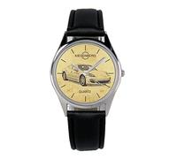 KIESENBERG Montre Homme Cadeau pour Porsche Panamera 4S Fans Quartz Analogique Bracelet en Cuir Montre-Bracelet B-5591