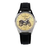 KIESENBERG Montre Homme Cadeau pour Triumph Bonneville T100 Moto Fans Quartz Analogique Bracelet en Cuir Montre-Bracelet B-5559