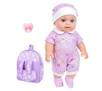 KieTeiiK 30CM Life Like Reborns Baby Dolls with Fashion Clothes Pacifier and Backpack for Kids Collectible Comfort Reborns Baby Dolls