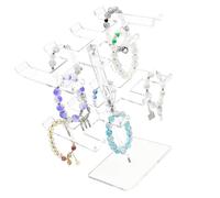 KieTeiiK Art Designs Support en acrylique avec base stable pour l'organisation de bijoux et idées cadeaux Support de rangement de bijoux en acrylique, taille unique, Comme décrit