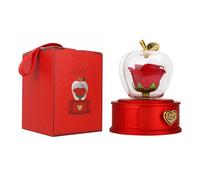 KieTeiiK Belle boîte à bijoux en forme de fruit élégante avec porte-collier rose pour offrir la fête des mères, taille unique, Comme décrit