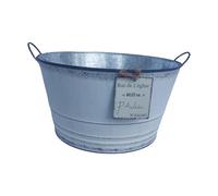 KieTeiiK Boîte À en Fer Solide Conception Double Prise Adaptée La Plantation sur Table L'intérieur Et L'extérieur Utilisation Horticole Jardinière Blanche Moderne