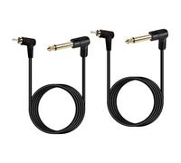 KieTeiiK Câble À Angle Droit Mâle 6.35mm Conception D'installations Simples Pour Équipement De Musique Professionnel De Cinéma Maison Plaqué Or Câble