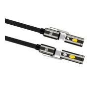 KieTeiiK Câble d'alimentation De Type C 240 W Cordon Rapide Outil D'éclairage Intégré 480 Mbps pour Les Voyages Camping Et Les Appareils Mobiles Câble Lumière LED Multifonctionnel