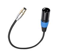 KieTeiiK Câble XLRs Femelle Mâle À Double Blindage Conception Flexible Avec Noyaux En Cuivre Pour Les Écoutes Critiques Câble XLR Connecteurs Plaqués Or