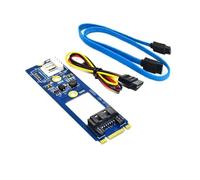 KieTeiiK Carte Adaptateur 3.0 SSD 7 Broches Convertisseur pour 2242/2260/2280 avec Cadre Horizontal À Installation Rapide Convertisseur À Profil Bas