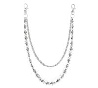 KieTeiiK Chaîne De Taille Punk Rock Double Couche Pour Jeans Hop Hop Bijoux Gothique Élégant Accessoires Carrosserie Unisexe Pour Usure Quotidienne Punk Personnalisable