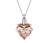KieTeiiK Collier avec pendentif souvenir pour chien ou usage commémoratif pour chien, pendentif en forme de cœur avec accent et chaîne de 55 cm, bijou commémoratif pour animal de compagnie, bijou de