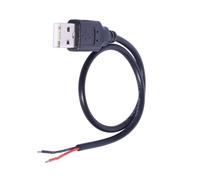 KieTeiiK Connecteur D'extension De Cordon USB Femelle/mâle À 2 Broches Extrémité Ouverte Cordon d'alimentation en Queue Cochon pour L'entretien La Caméra du Ventilateur LED Adaptateur USB Et