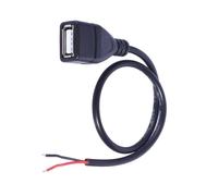 KieTeiiK Connecteur D'extension De Cordon USB Femelle/mâle À 2 Broches Extrémité Ouverte Cordon d'alimentation en Queue Cochon pour L'entretien La Caméra du Ventilateur LED Adaptateur USB Et