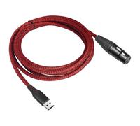 KieTeiiK Cordon De Conversion USB Câble 3 Broches Connecteurs Mâles Femelles Ligne 20Hz-20KHz pour Micros Dynamiques Et Instruments Câble De Microphone USB