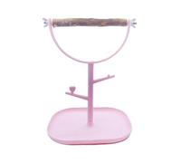 KieTeiiK De Perchoir À Oiseaux en Bois Naturel avec Bac Déchets Amovible Et Base Antidérapante pour L'enrichissement des Perroquets De Et Taille Mâcher Perchoir Oiseaux en Bois