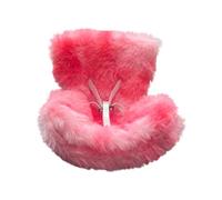 KieTeiiK Decorative ABS Car Seat Holder Furry for 10-17cm Dolls Safe Travel Display Ornament Display Stand Doll Protection Cute Interior Decors Accessories Air Vent Clip Holder