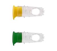 KieTeiiK Ensemble De 2 Presse-Agrumes De Citron À La Main Efficace avec Une Presse Citron en Plastique Robuste avec Une Passoire Intégrée pour Le Jus Jus Nettoyage Portable