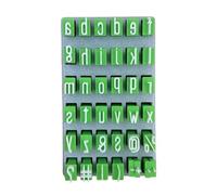 KieTeiiK Ensemble De Presse À Lettres en Argile Comprenant des Chiffres Caractères Majuscules pour Les Artistes Professionnels Et Amateurs Ensemble Timbres pour Les Marquages Poterie