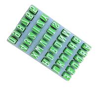 KieTeiiK Ensemble De Presse À Lettres en Argile Comprenant des Chiffres Caractères Majuscules pour Les Artistes Professionnels Et Amateurs Ensemble Timbres pour Les Marquages Poterie